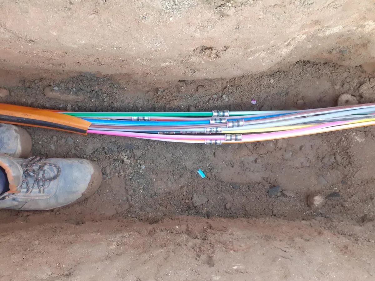 Kabelverlegung im Projektverlauf