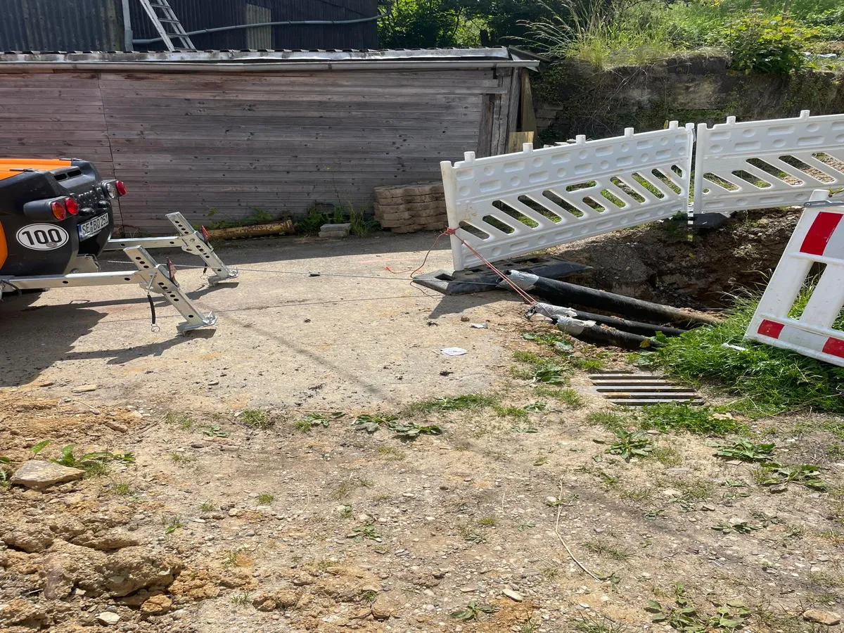 Gesicherte Baustellensituation